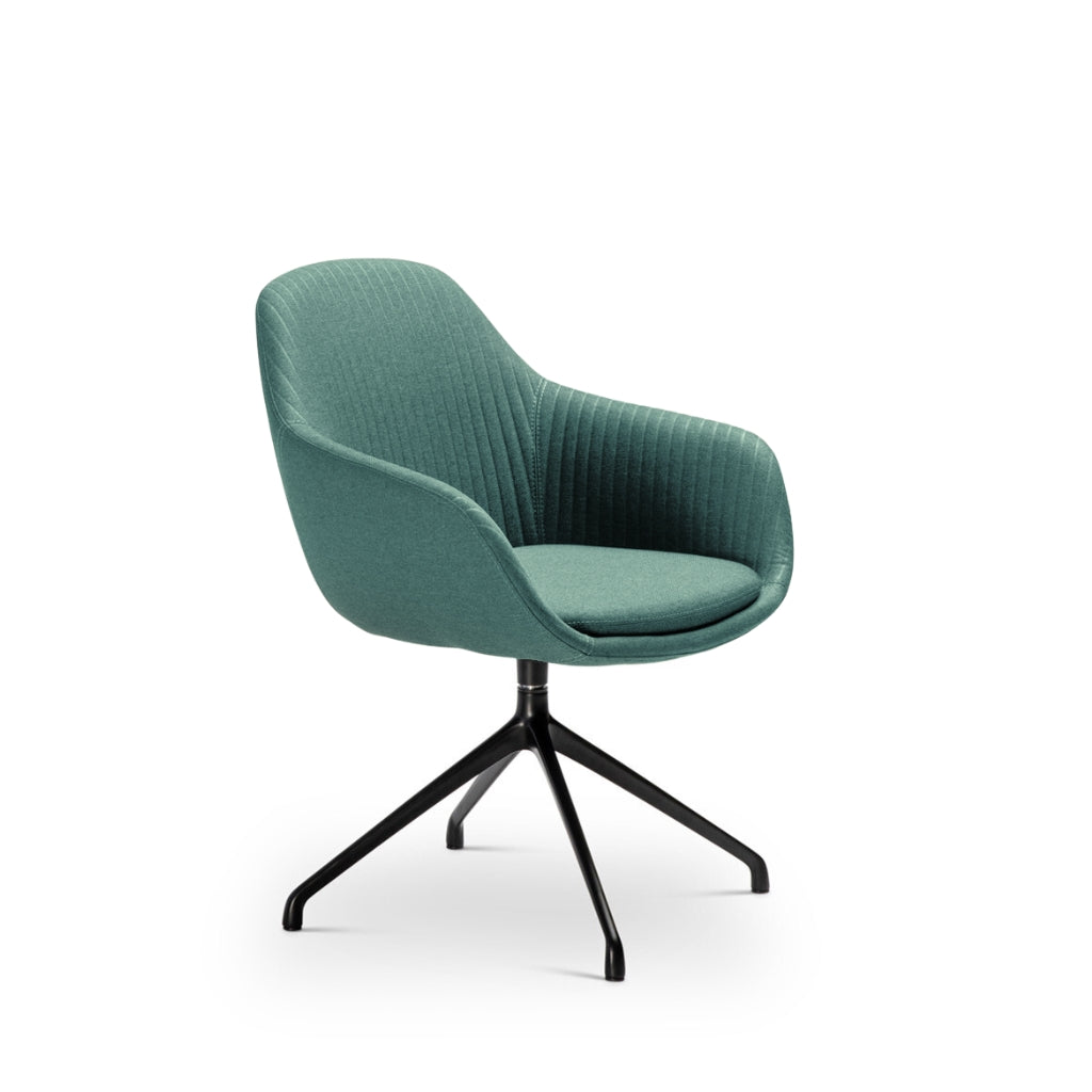 Mobel Ava Chair with Black Iron Base